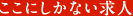 ここにしかない求人